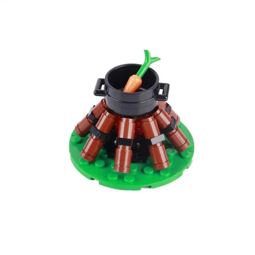 MOC Medieval Building Blocks Set Accessories Smithy Bedroom Table Bar Furniture Kitchen Assembly Boy Toy Mini Bricks K027 DIY
