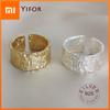 Matte Surface Ellipse 925 Sterling Silver Rings for Women Resizable Handmade Bague Femme Argent 925 Accesorios Fine Jewelry