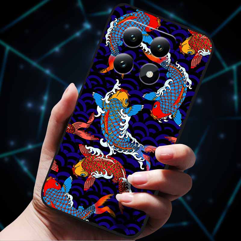 3D Flowers Emboss Fundas For Xiaomi 14T Pro 5G Case Soft Silicone Phone Cases for Xiaomi 14T 5G Back Covers Shell Mi 14T Pro Bag