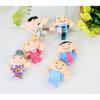 6Pcs Toddlers Soft Finger Puppets Set Cloth Velvet Interactive Educational Finger Cartoon Mini Interactive Puppets Role Play