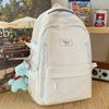 School bag children girls elementary school students solid color backpack junior high school students high school students high quality
