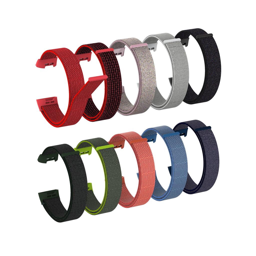 Closure Nylon Watch Band Strap for Fitbit Charge 4/3