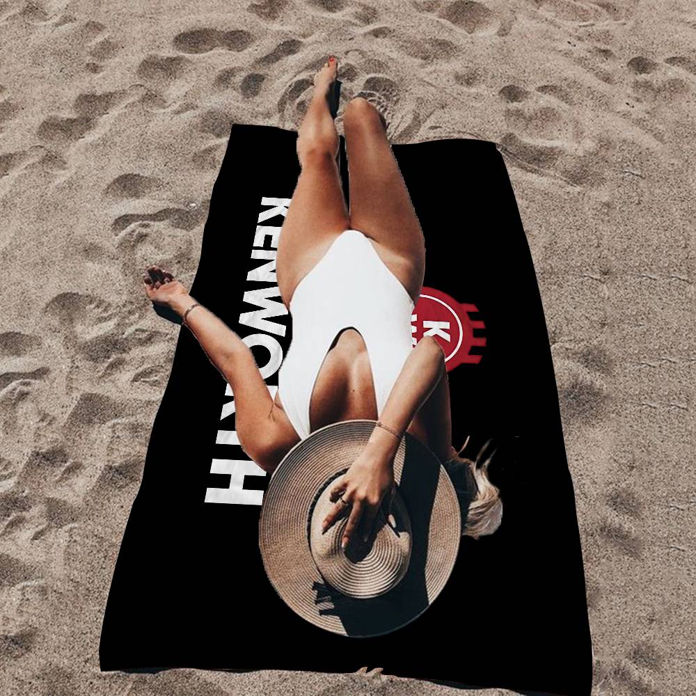 KENWORTH Logo Microfiber Blanket Quick Drying Beach Towels Oversized Printing Super Absorbent Pool Towel Blanket
