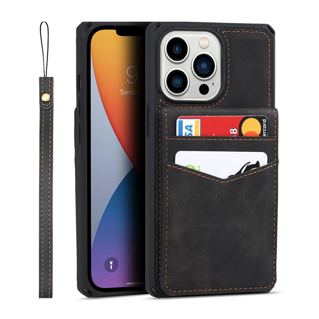 Apple iPhone 13 Pro Flip Case mit Hautgefühl und Lanyard