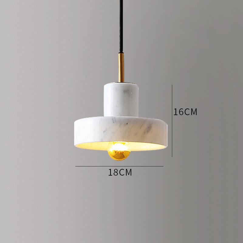 

Nordic Light Marble Chandelier in White & Green for Bedroom, Dining, Bar Warm light