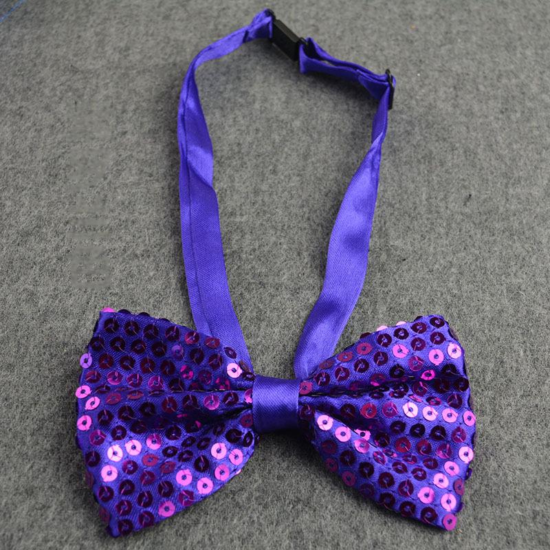 Sequins Bowtie Stage Performance Bow Tie For Men Woman Fashion Butterfly Shining Sequin Necktie Boys Girls Christmas Party Gifts