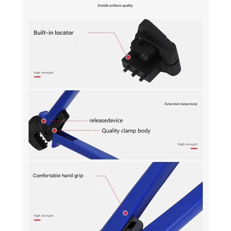 Solar Connector Crimping Tool with Ergonomic Handle Solar Crimper for Full Crimp on Cable Size 2.5/4.0/6.0mm²