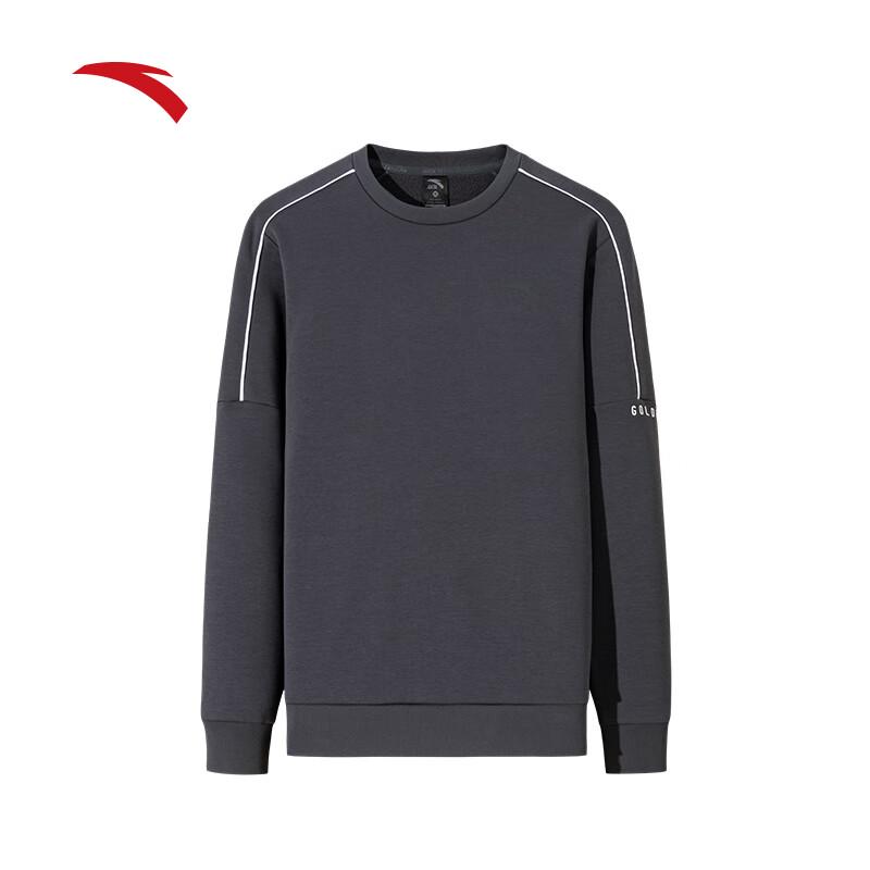Anta Men's Plush Lined Round Neck Sweatshirt