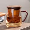 Banwushenghuo Glass Tea Infuser Cup, Office Water Bottle, Green Tea Cup for Men with Filter