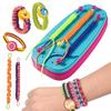 Kinder Handgemachtes Armband-Herstellungsset, DIY Bastelset für Mädchen, Buntes Freundschaftsarmband-Set, Pädagogisches Spielzeug Geschenk