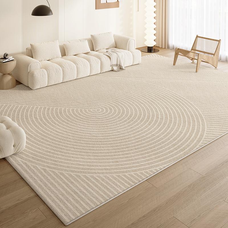 Crème Stijl Tapijten voor Woonkamer Dik Pluche Lounge Vloermat Pluizig Zacht Studiekamer Tapijt Grote Oppervlakte Slaapkamer Decoratie Wasbaar Tapijt 80x120cm beige