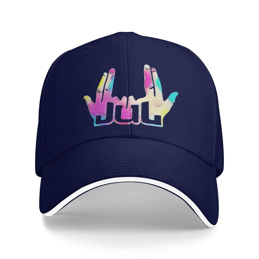 Logo JUL Baseball Caps Casual Rapper Sandwich Cap Unisex Adjustable Caps Hat Travel Gift