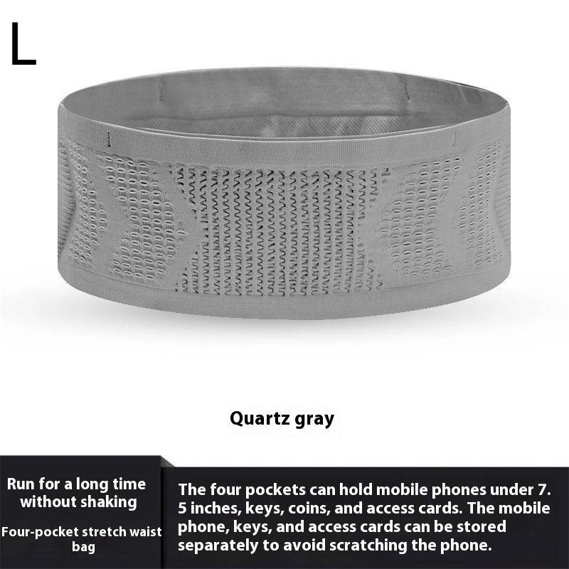 1Pc Seamless Invisible Running Waist Belt Bag Gym Bags Lightweight Invisible Mobile Phone Bags Portable Elastic Run Cycling Bag