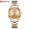 CURREN 9007 Fashion Women Quartz Watch Waterproof Minimalist Calendar Wristwatch with Roman Numerals
