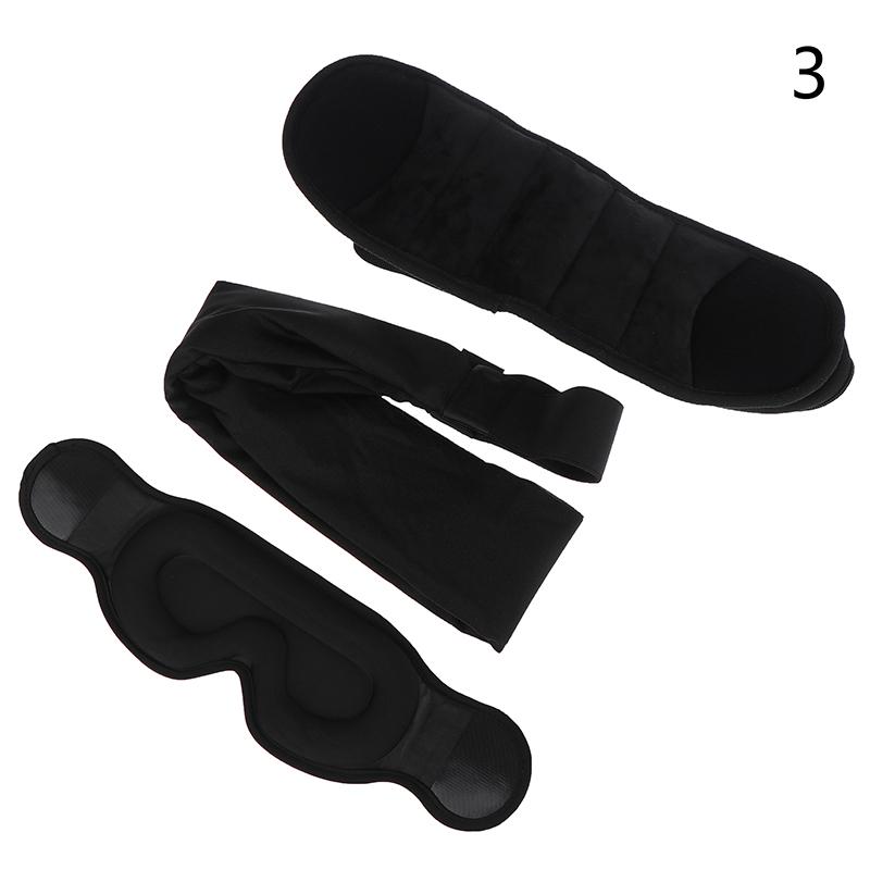 1 Set Flights Travel Pillows Pure Memory Neck Pillow Eye Mask Comfortable Breathable Cover Machine Washable Airplane Travel Kit