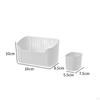 2 Pieces Makeup Holder Tray, Cosmetic Storage Box, Elegant Display Case for Countertop