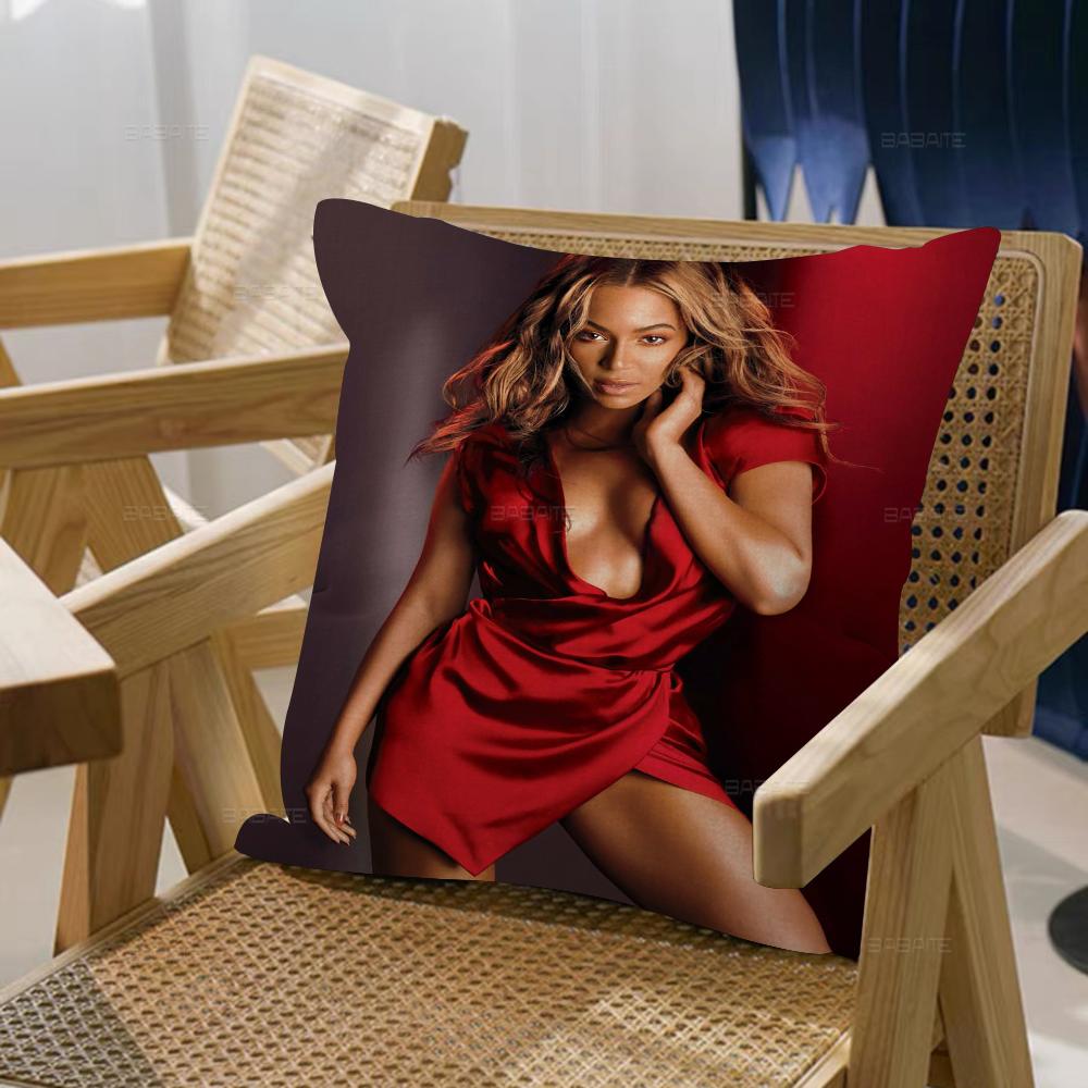 Retro B-Beyonce Singer Cushion Cover Decorative Pillow Sofa Home Decor Case Pillow Cases