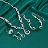 Jewelry Set Bracelet Earrings Necklace Ring Four-piece Set Versatile Temperament Light Luxury Premium
