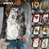 JPNTKY Women's Fashion Casual Long Sleeve O-Neck Blouses & Shirts