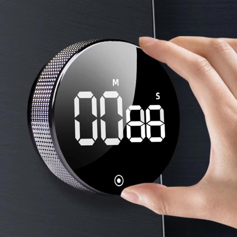 Digital Countdown Kitchen Timer, Quiet Always‑On Light Timer for Cooking Egg Baking Classroom Kids Adults