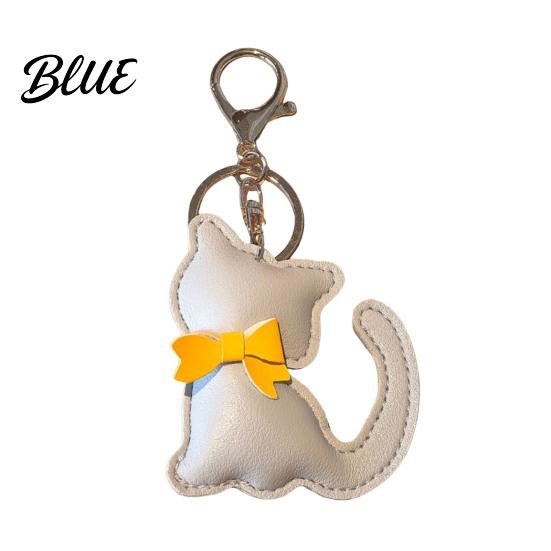 Bag Hanging Keychain Pendant Imitation Leather Simulated Cat Toy Shape