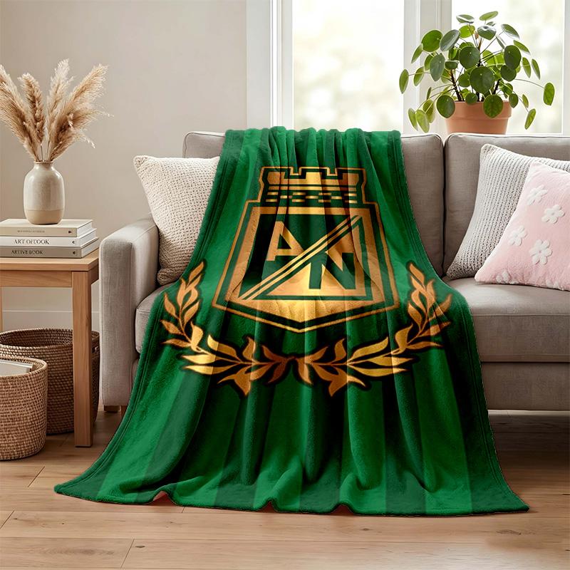 Atletico Nacional blanket Flannel Blanket Soft Cozy Plush Throw for Sofa Bed Lightweight Home Decoration