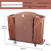Hotel Linen & Room Service Cart – Stainless Steel Double-Sided Trolley for Cleaning & Sanitation.