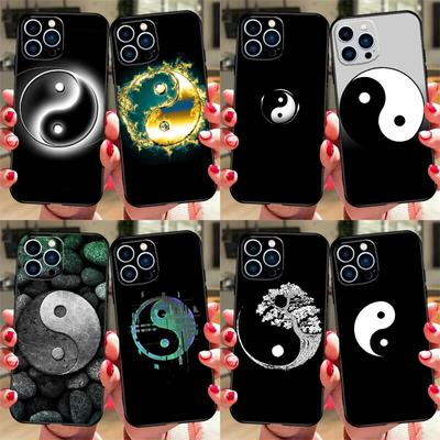 Husa telefon Yin Yang alb negru pentru iPhone Samsung Galaxy Redmi Xiaomi Oppo OnePlus Note SA 7 8 9 10 11 12 13 14 20 21 22 23 53 54 Pro Max Plus Ultra