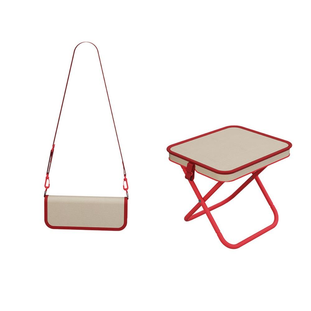 

Water-proof Folding Outdoor Stool Strong Load-bearing Folding Camping Chair Picnic Khaki Red