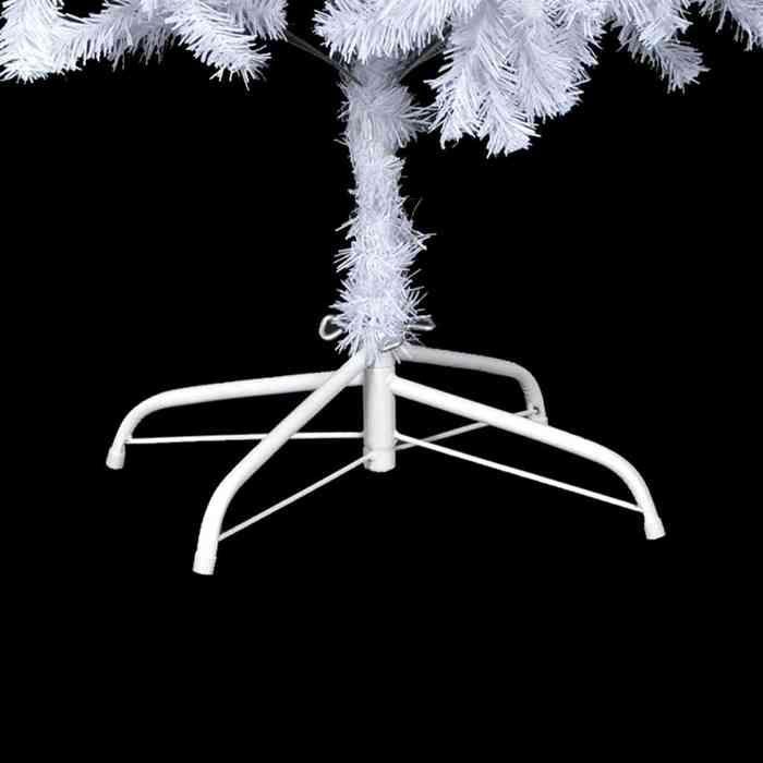 Arbre de Noël artificiel - MAISON EXCLUSIVE - Pré-éclairé 210 cm 910 branches - Blanc enneigé - LED USB 5V