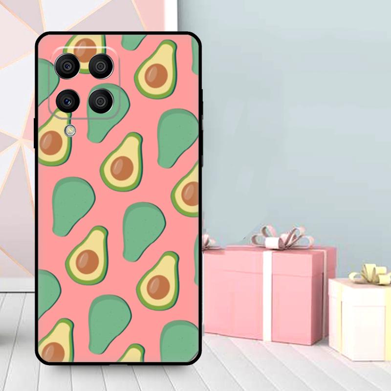 Avocado Pattern Case For Samsung Galaxy M06 M11 M31 M14 M34 M54 M12 M32 M52 M15 M13 M16 M36 M56 M53 M35 M55