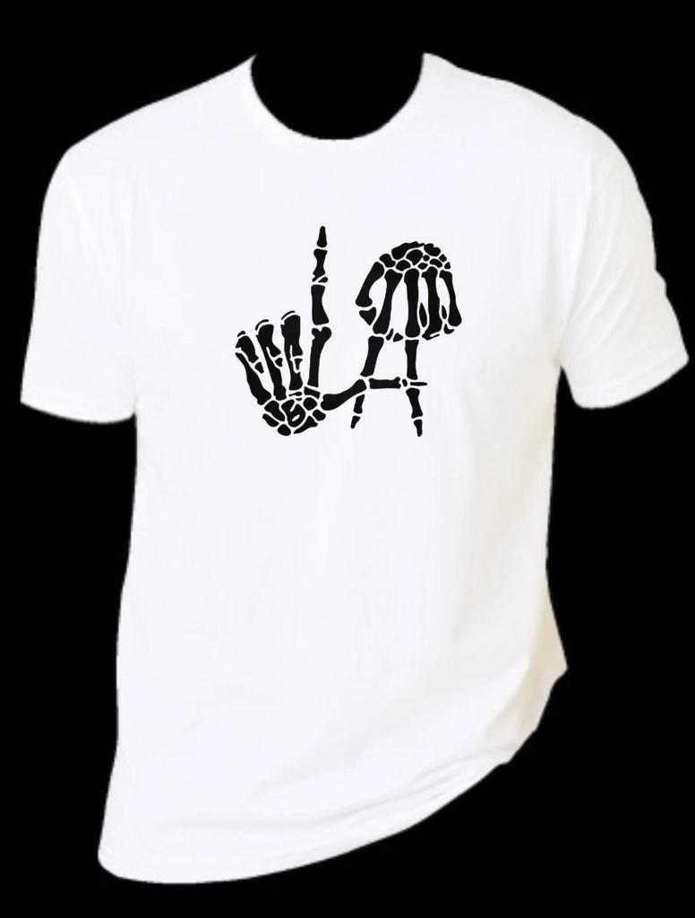 LA Skull Unisex T-Shirt 100% Cotton Premium Tee S,M,L,XL,XXL