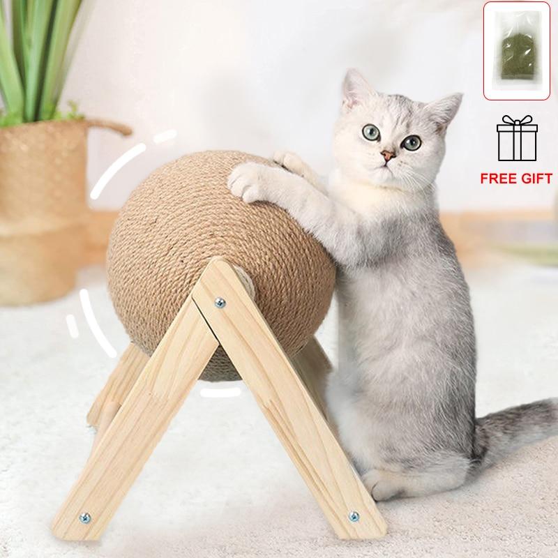 Buy Cat Scratcher Toy Pet Scratching Post Toys for Cats Sisal Rope Ball