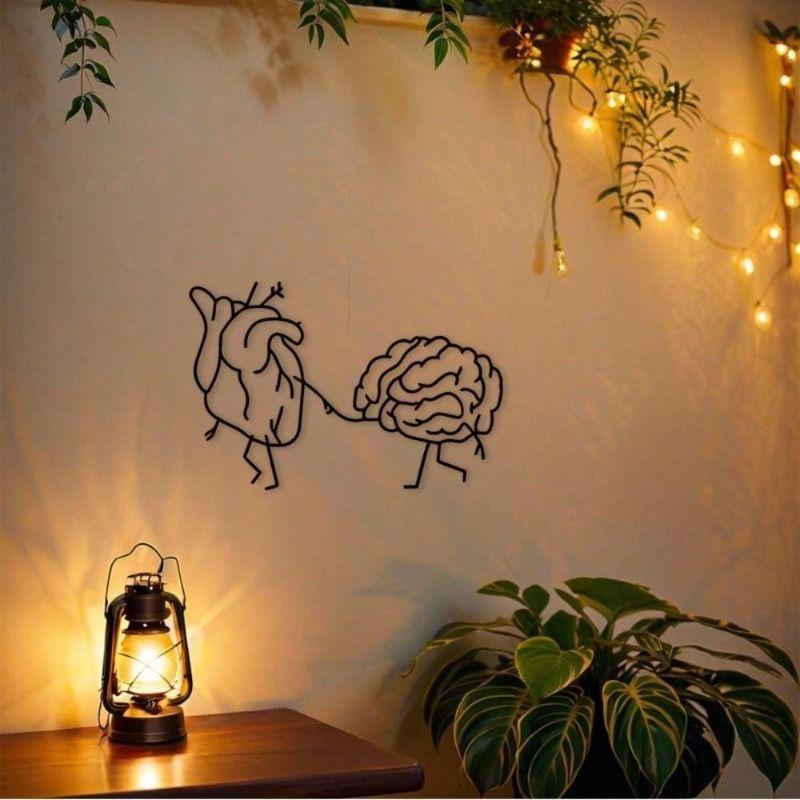 Iron Wall Art Metal Decor Sculpture Modern Home Interior