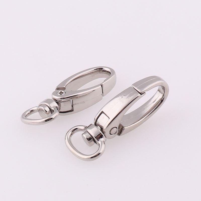 41mm Nickel-Plated Alloy Dog Clasp Keychain with Pendant Buckle