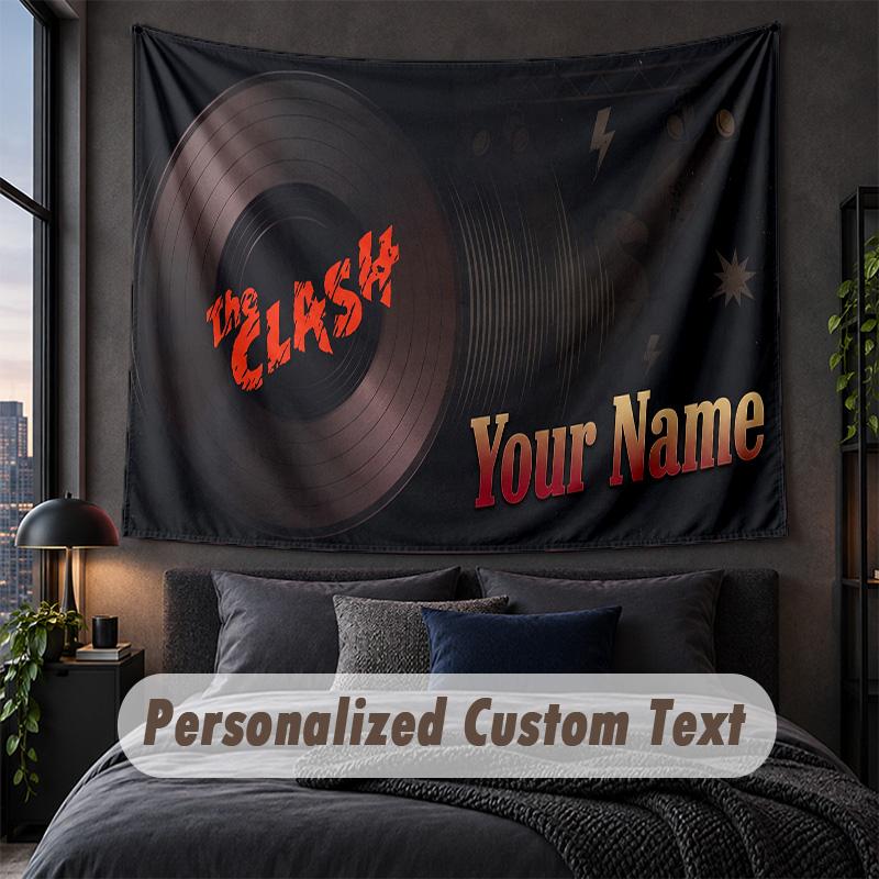 Custom Name Text Tapestry,The Cure Decorative Wall Hanging, Background Tapestry For Home Bedroom
