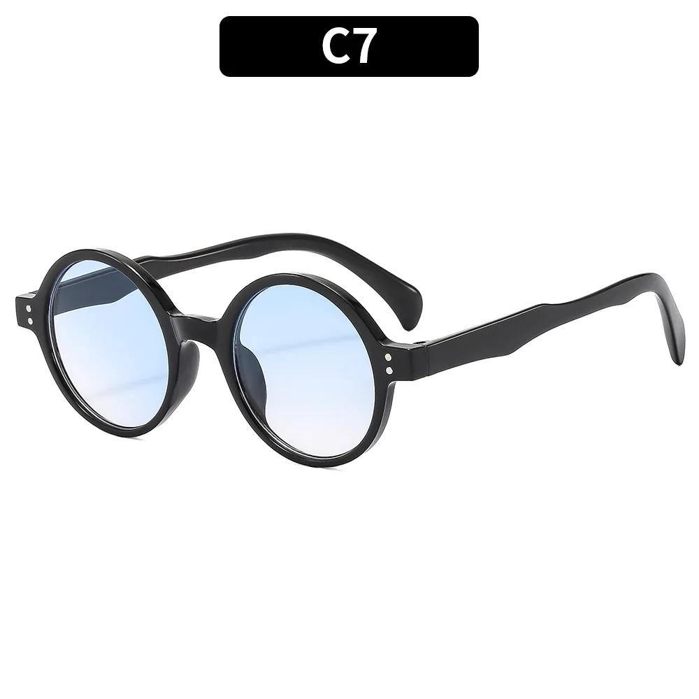 Luxury Vintage Round Sunglasses Women Men Brand Designer Punk Sun Glasses Sexy Ladies Shades Uv400