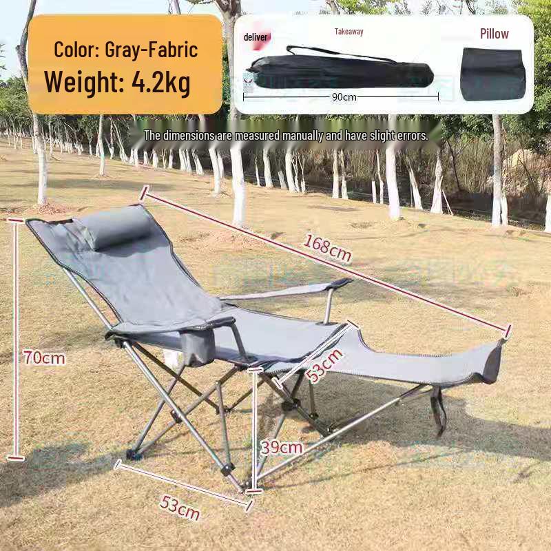 Portable Adjustable Recliner: Outdoor Folding Nap Beach Chair