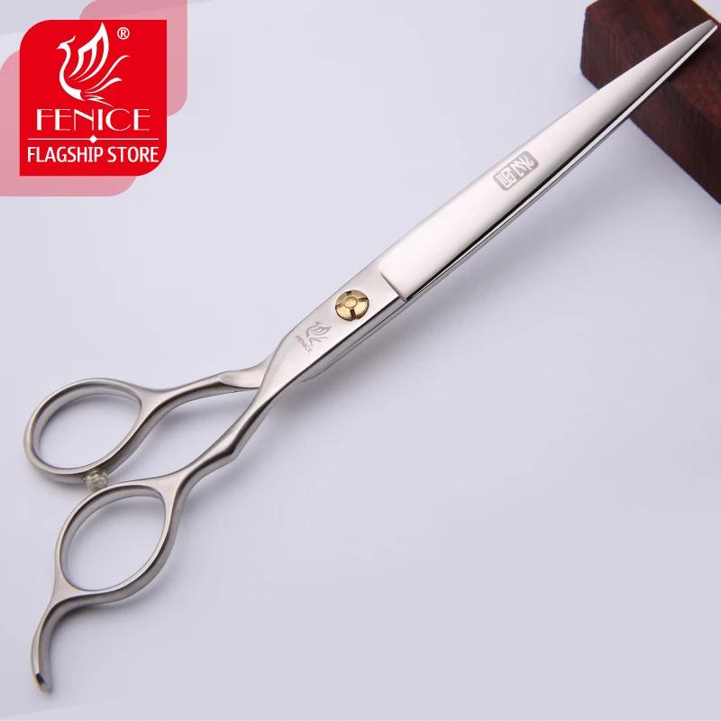 Fenice Professional Japan 440c 7.5 inch pet cutting scissors teddy dog hair grooming shears Thinning scissors Grooming scissors