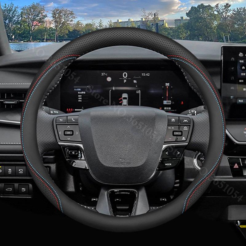 Pohodlný kožený potah na volant do auta Ultratenký protiskluzový obal na rukojeť auta pro Toyota RAV4 RAV-4 2019-2026