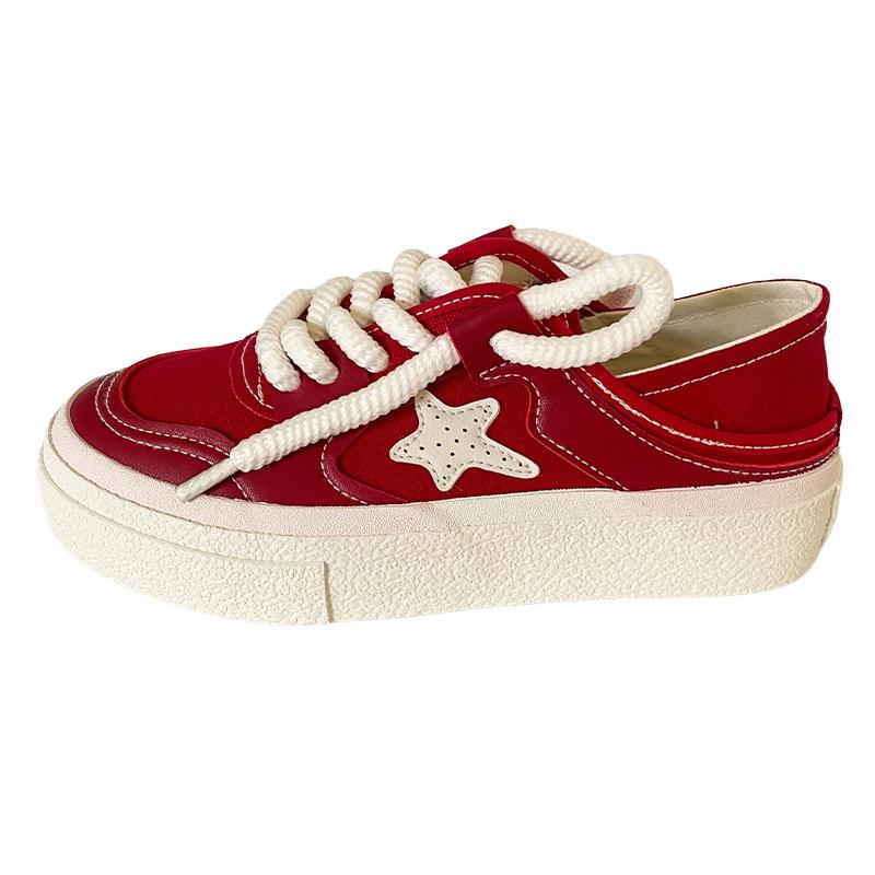 

TP226 stars two wear platform canvas shoes women s little white shoes women s shoes summer lazy one pedal popular board shoes 40 червоний