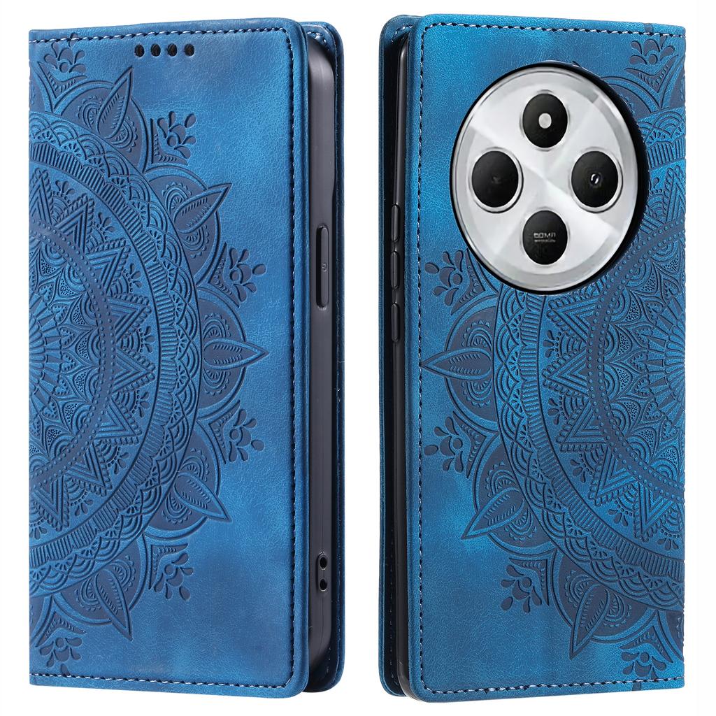 Style 010 For Xiaomi Poco C75 4G/Redmi 14R 5G/14C 4G Wallet Stand Case Imprinted Leather Phone Cover