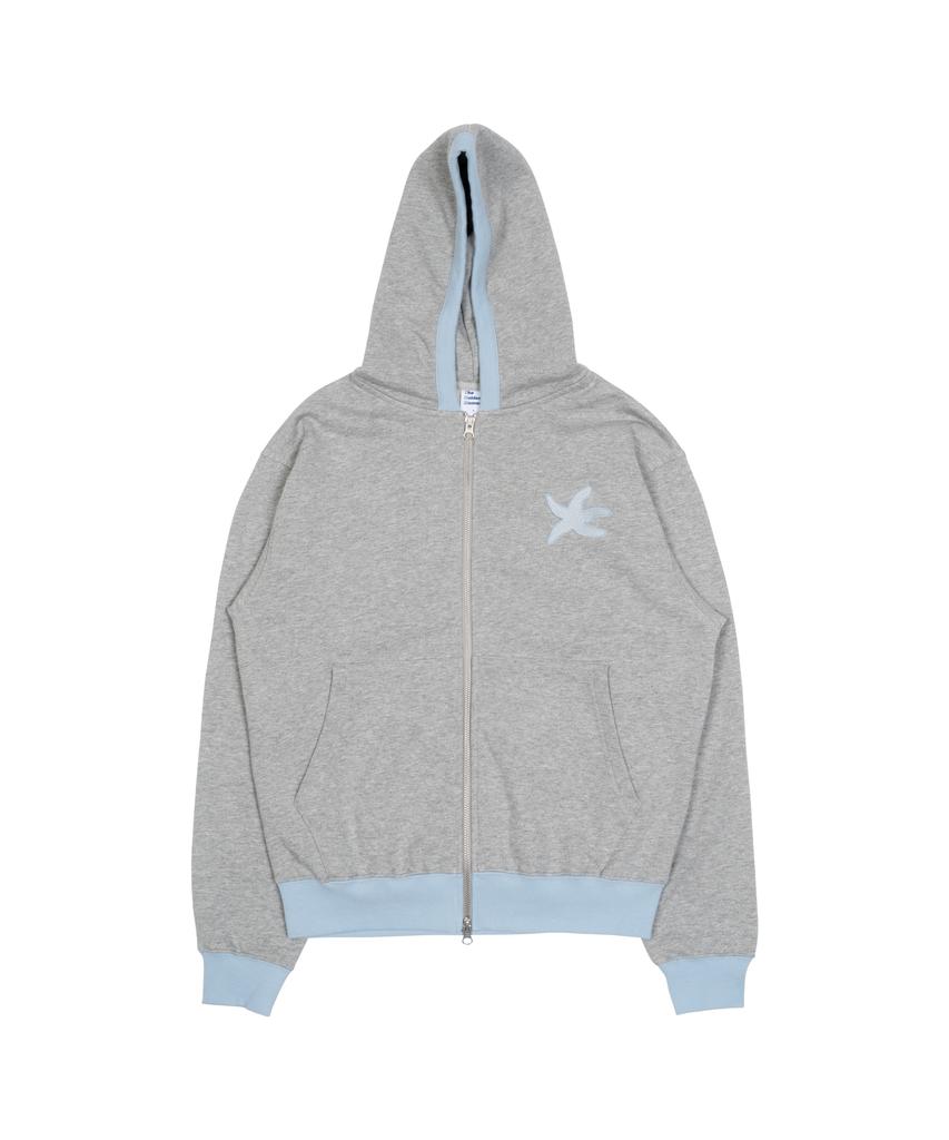 The Coldest Moment Tcm Line Hooded Zip-Up (Sky Blue)