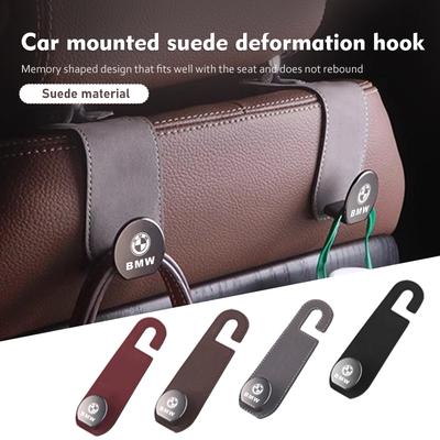 Car Seat Hook Hanger Hook Leather Suede Auto Back Seating  Accessories For E90 E60 E46 E39 F30 F10 E87 X3 X4 X5 X1 G30 G20