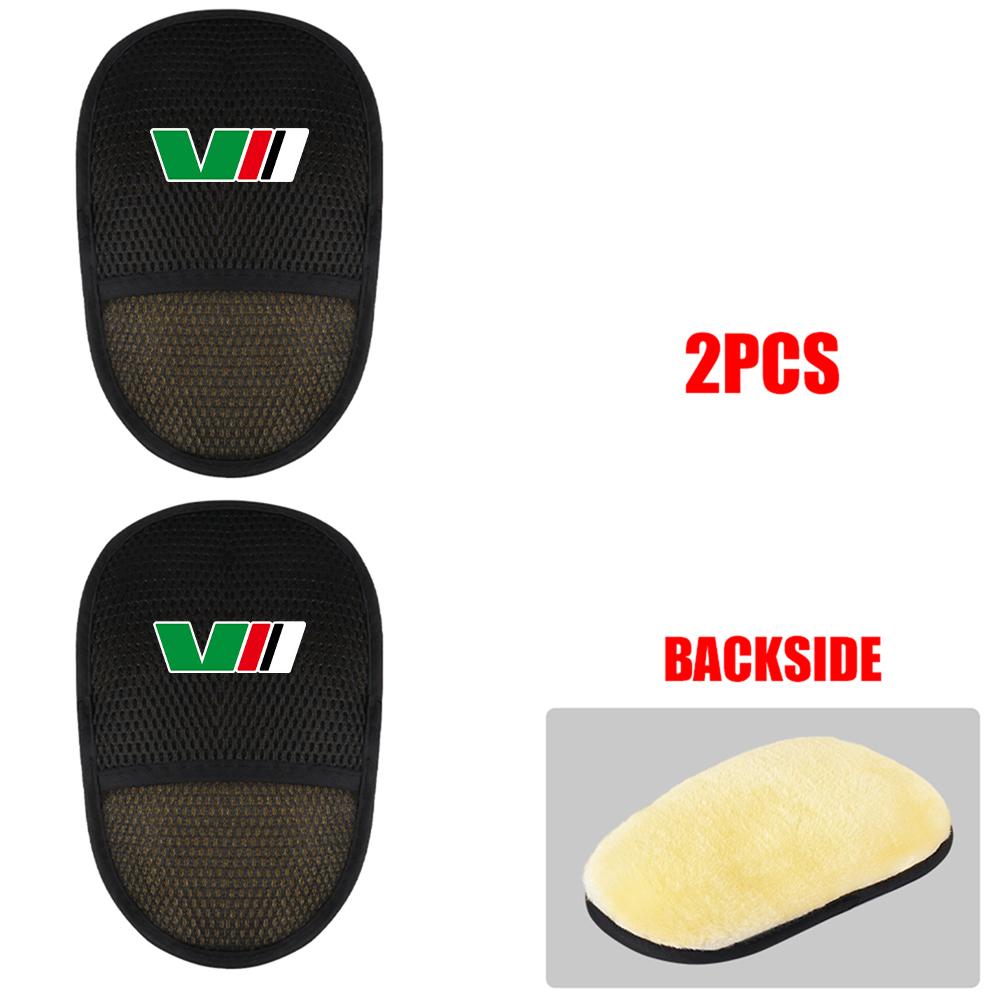 BBIB4 Car Plush Cleaning Gloves Thickening Wool Wash Towel For Skoda S Logo Octavia Fabia 2 Superb 2 Kamiq Kodiaq VRS VII Accessories