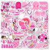 100PCS Pink Girls Cute Cartoon Graffiti Stickers DIY Phone Guitar Laptop Notebook Suitcase Cup Waterproof Sticker Kids Toy