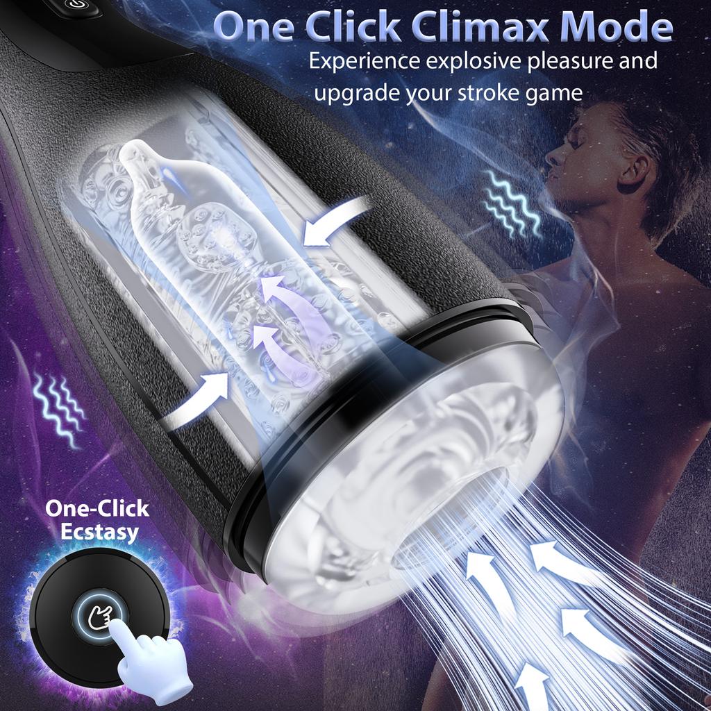 Automatic Male Masturbator Cup Blowjob Masturbation Sex Toy for Man with 3 Squeezing Modes & 3 Suctions & 10 Vibrations Sextoy