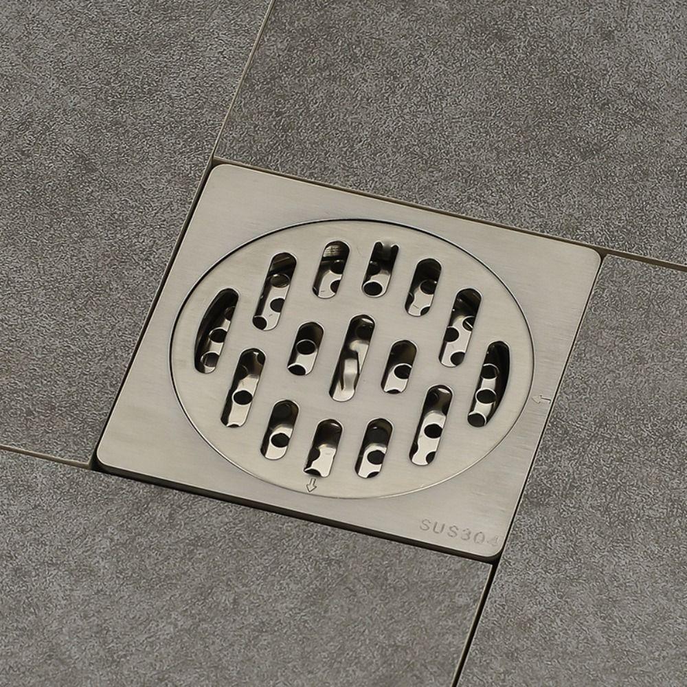 5pcs/set 4CM/5.4CM/6.5CM/7CM/7.5CM Stainless Steel Floor Drain Cover Round Anti-Clogging Shower Drain Strainer for Bathroom