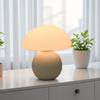 Cream Ceramic Mushroom Night Light LED Dimmable Bedside Lamp Warm Decor Lighting