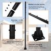 2 Pack Shade Sail Poles 10FT Outdoor Sun Shade Poles Sun Shade Sail Poles Heavy Duty Sunshade Sail Canopy Awning Patio Garden